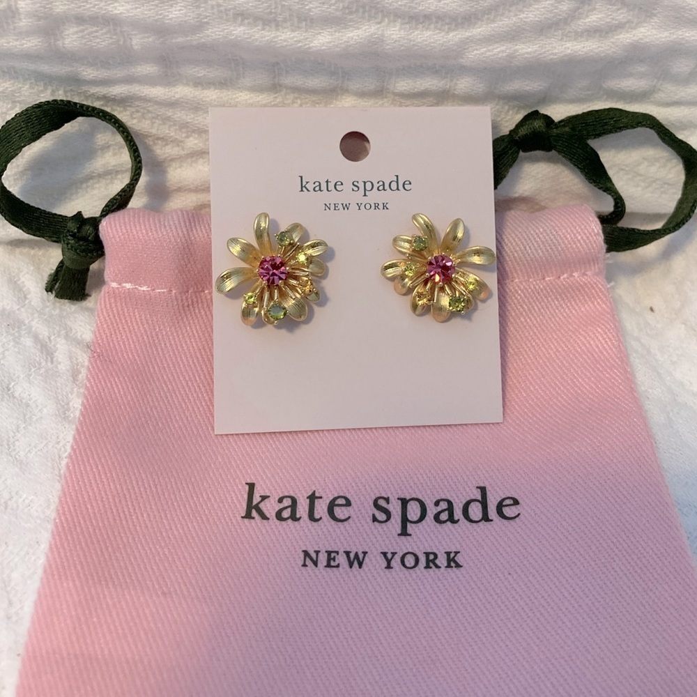 Kate Spade rooftop garden stud earrings - Picture 2 of 6